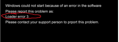 XP电脑开机黑屏提示loader error 3怎么办？_重装教程