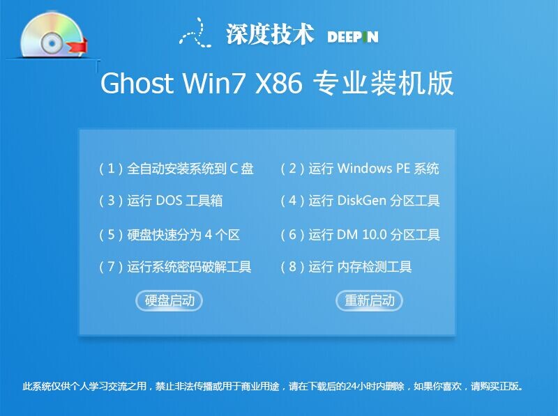 深度技巧Ghostwin7