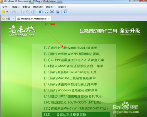 应用U盘为VMware Workstation虚拟机装系统