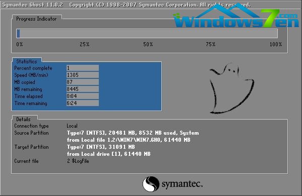 图8 电脑主动重装win7系统