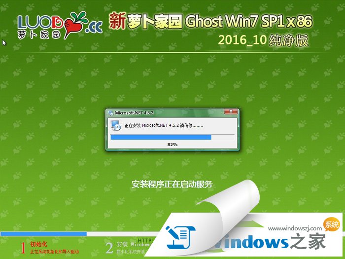 新萝卜家园ghost win7 32